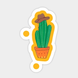 Cowboy Cactus Sticker